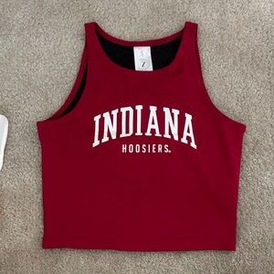 Indiana Hoosiers Crop Workout Tank